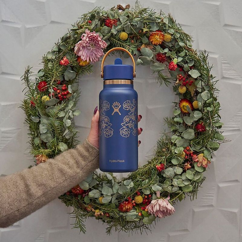 Termo gertuvė Hydro Flask Wide Mouth with Flex Straw Cap 946 ml western dark blue 7