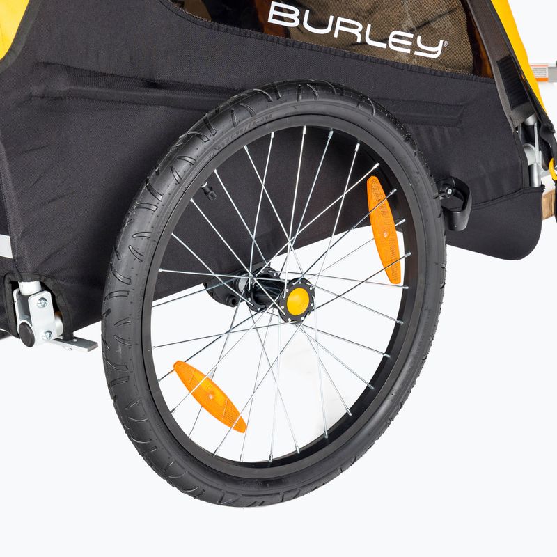 Burley Bee Dviguba dviračių priekaba geltona BU-946206 5