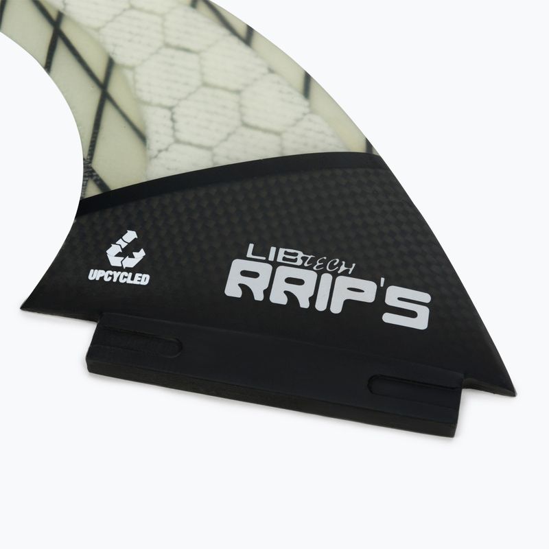 Banglentės pelekai (3 vnt.) Lib Tech Tri Fin Set white and black 19SUFIN-2 3