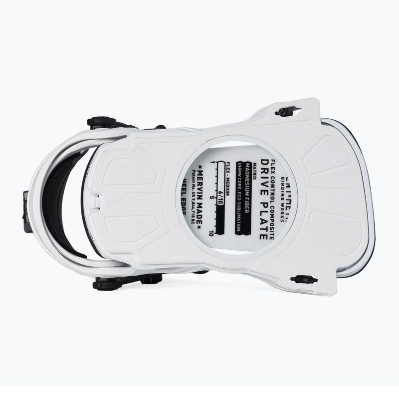 Snieglenčių surišimo įtaisai Bent Metal Axtion white 3