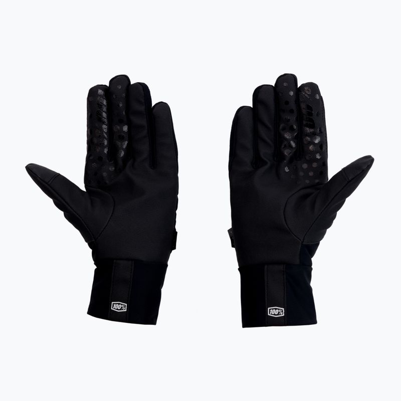 Dviračių pirštinės 100% Hydromatic Brisker juodos spalvos 2