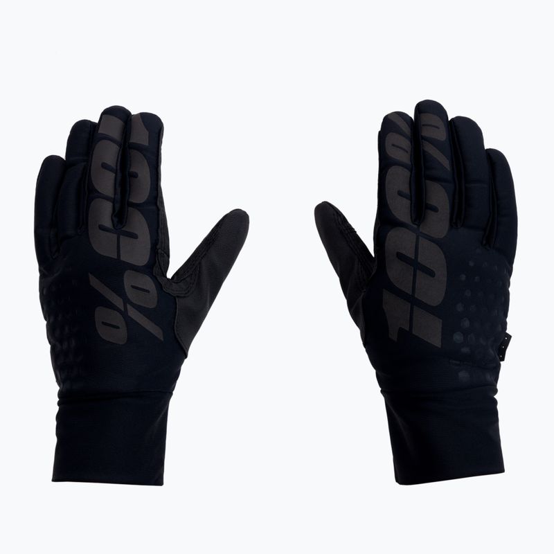 Dviračių pirštinės 100% Hydromatic Brisker juodos spalvos 3