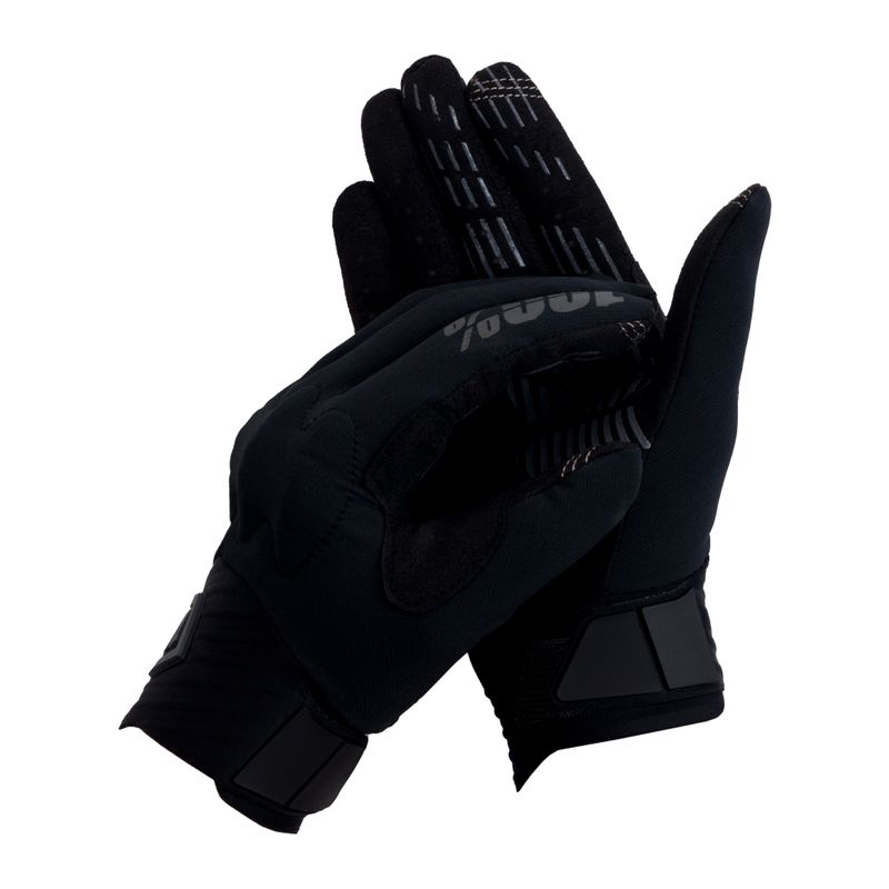Dviračių pirštinės 100% Cognito black charcoal