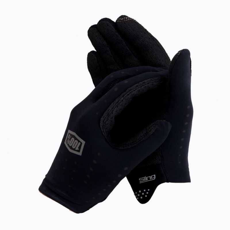 Dviračių pirštinės 100% Sling black