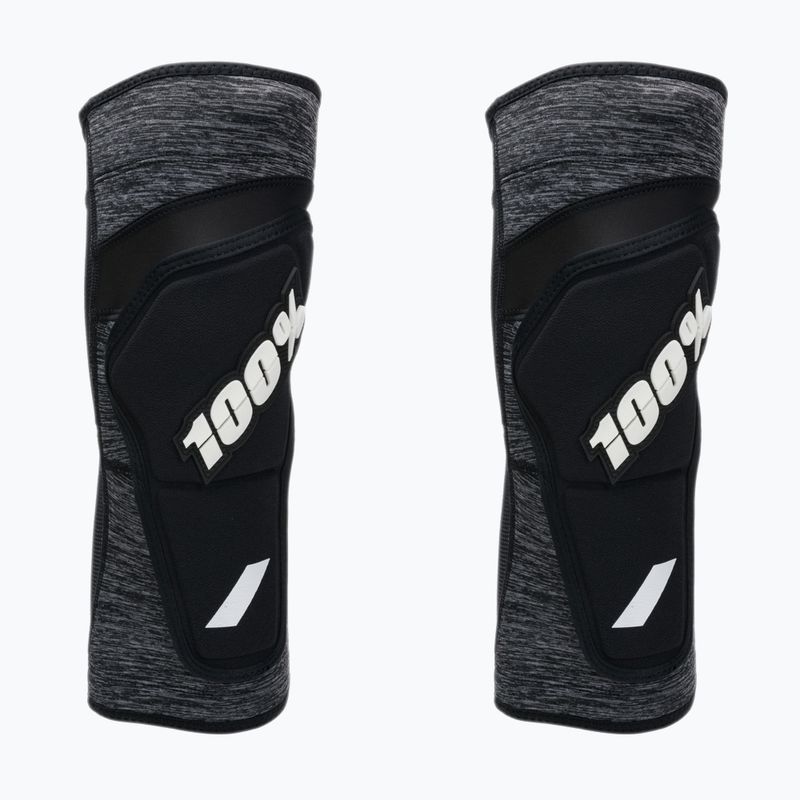 100% Ridecamp Knee Guard pilka heather/juoda dviračių apsaugos