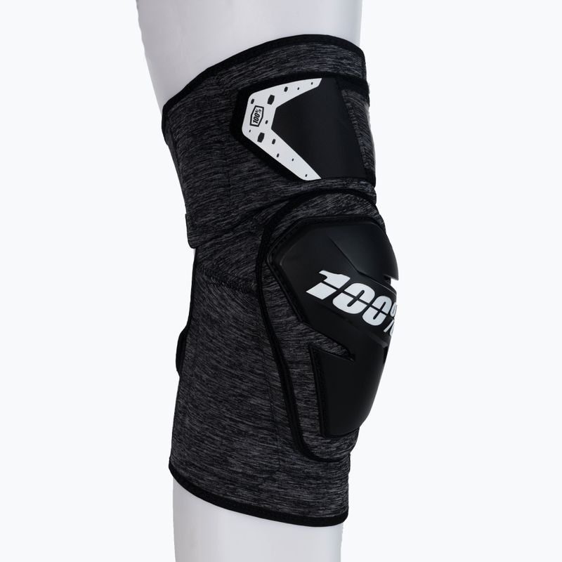 Dviračių kelių apsaugos 100% Fortis Knee Guard grey heather/black