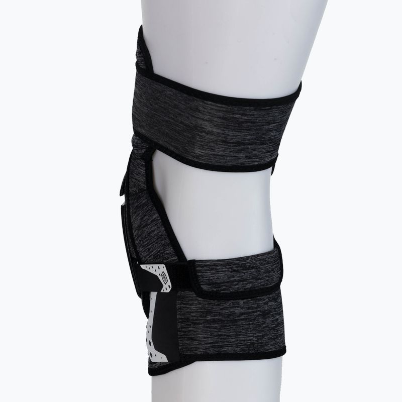 Dviračių kelių apsaugos 100% Fortis Knee Guard grey heather/black 3