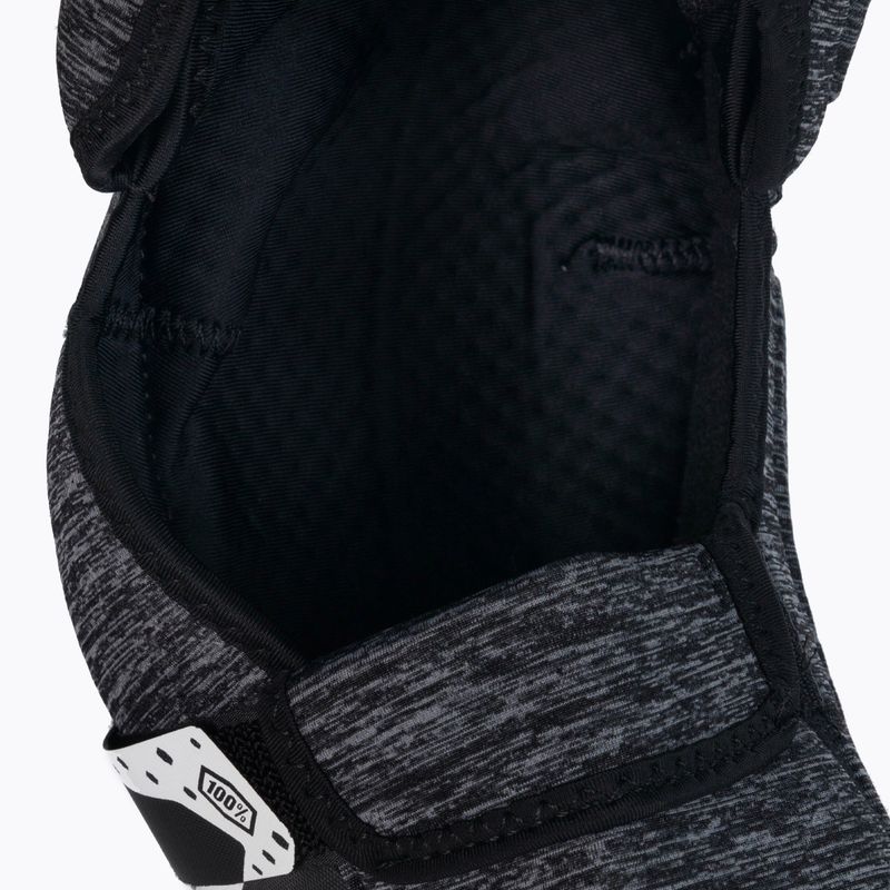 Dviračių kelių apsaugos 100% Fortis Knee Guard grey heather/black 6