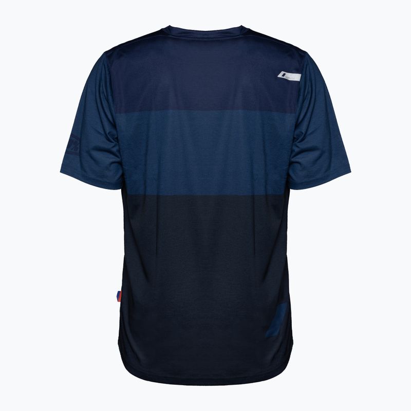 Vyriški dviratininkų marškinėliai 100% Airmatic Jersey blue midnight 2