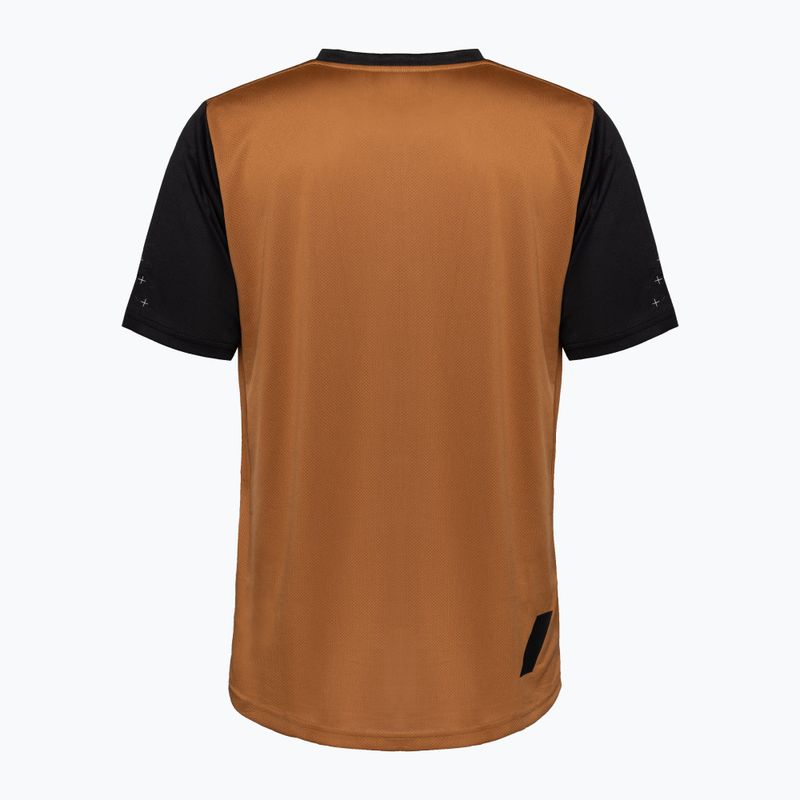 Vyriški dviratininkų marškinėliai 100% Ridecamp Jersey terracotta black 2
