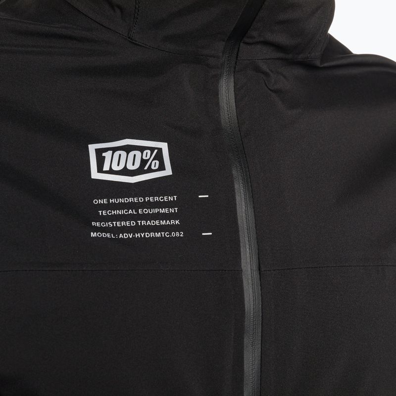 Vyriška dviračių striukė 100% Hydromatic Jacket black 3