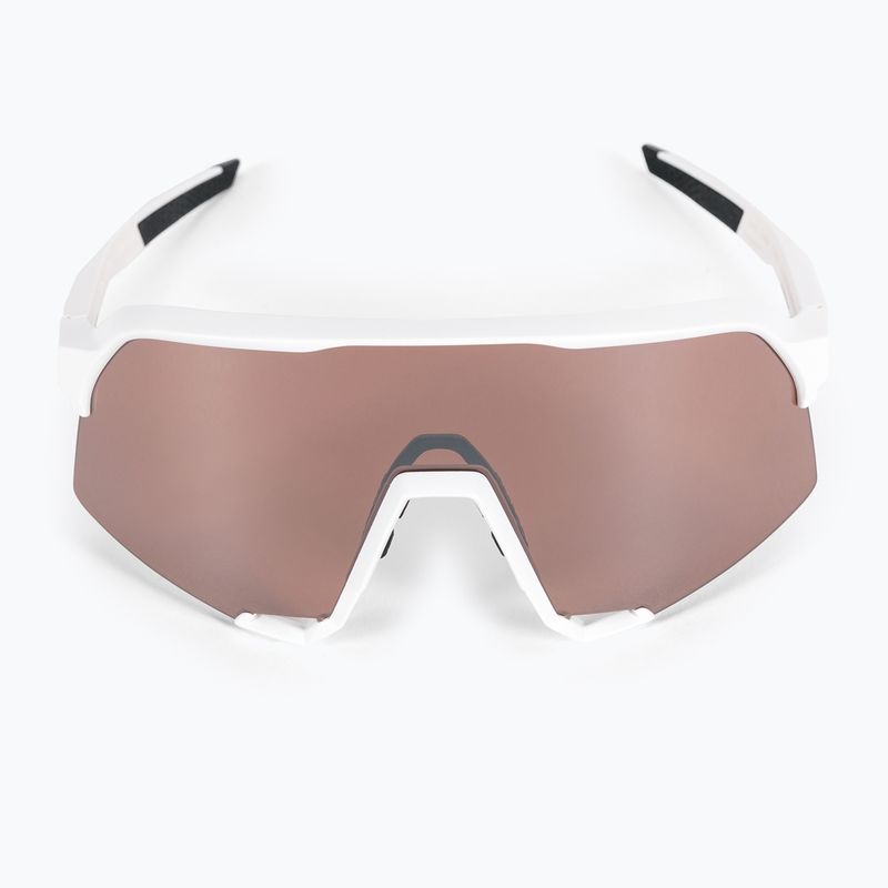 Dviračių akiniai 100% S3 Mirror Lens matiniai balti/hiper sidabriniai 3
