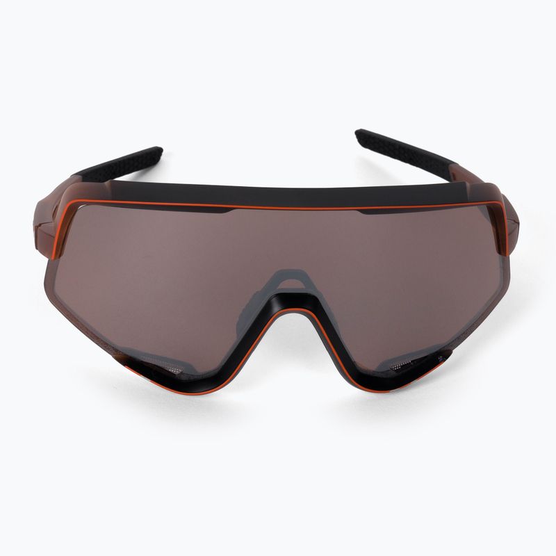 Dviračių akiniai 100% Glendale Mirror Lens matiniai permatomi rudos spalvos išblukimas/ hiper sidabro spalvos 3