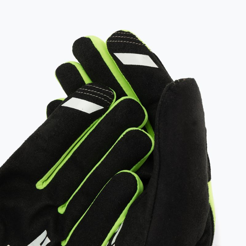 Vyriškos dviratininkų pirštinės 100% Brisker fluo yellow/black 4
