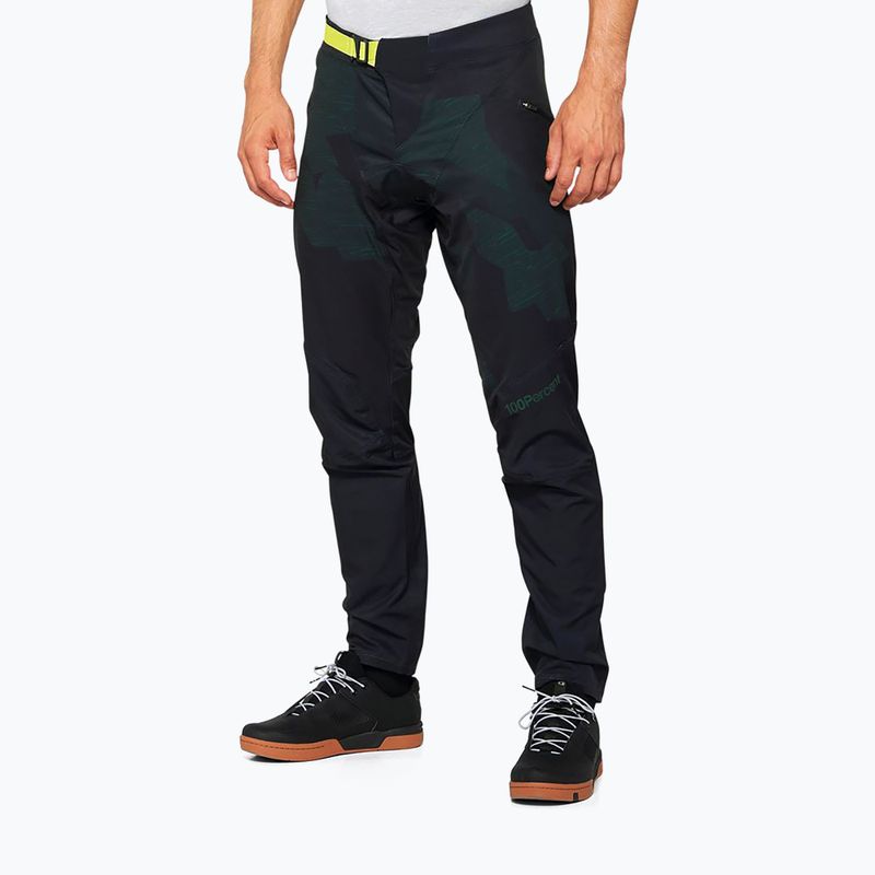 Vyriškos dviratininkų kelnės 100% Airmatic LE black camo