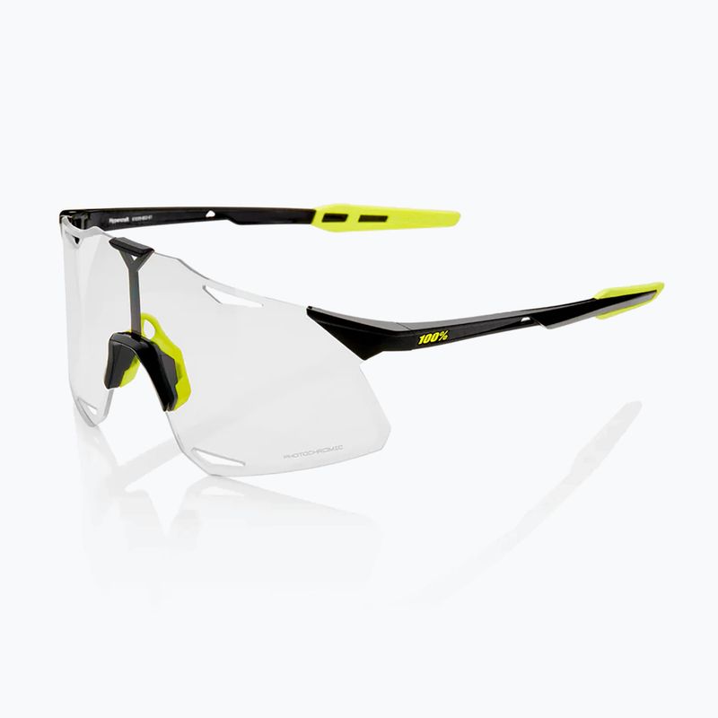 Akiniai nuo saulės 100 % Hypercraft gloss black/photochromic