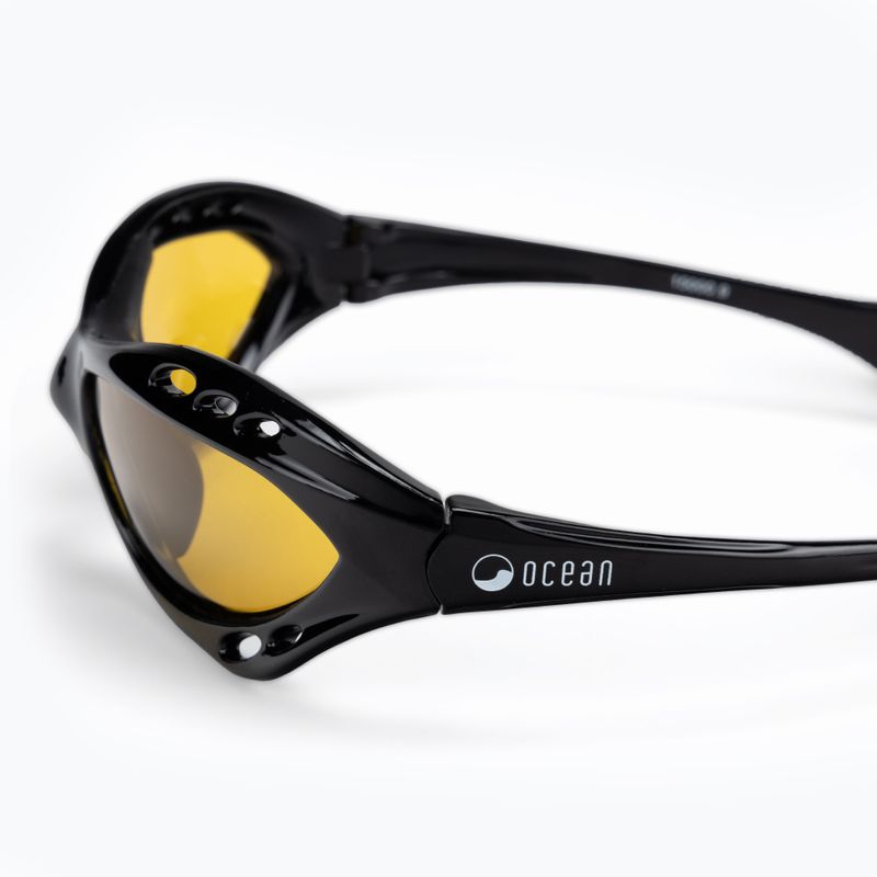 Ocean akiniai nuo saulės Cumbuco blizgantys juodi/gelsvi 15000.9 4