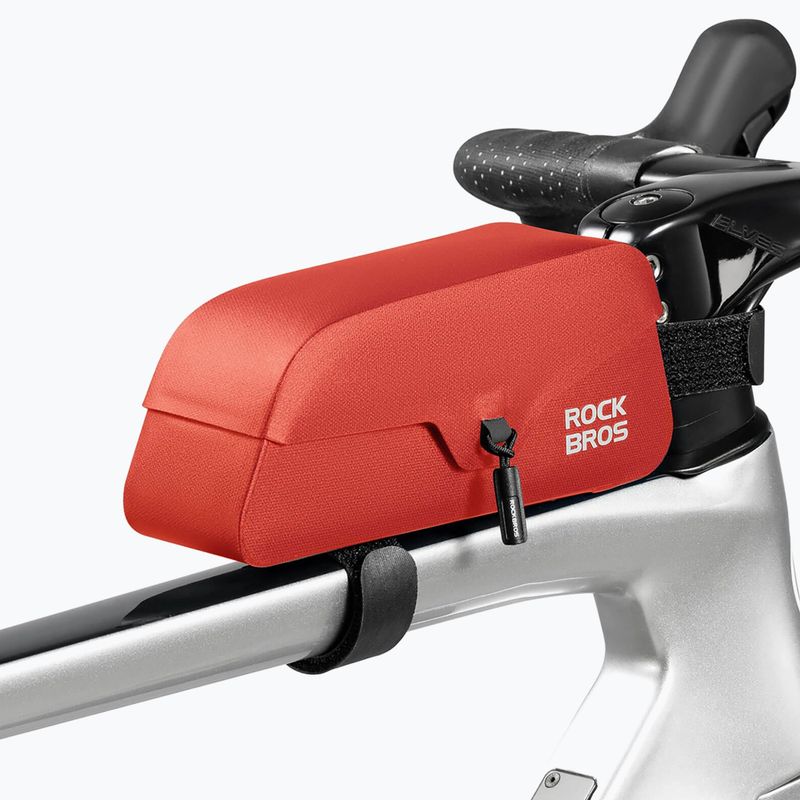 Dviračio rėmo krepšys Rockbros 30120122 Bike Tube Bag Magnetic L 0,9 l red 2