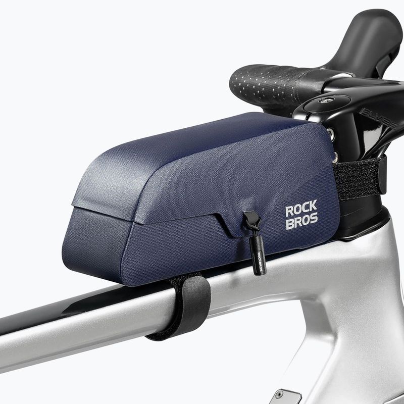 Dviračio rėmo krepšys Rockbros 30120122 Bike Tube Bag Magnetic L 0,9 l blue 2