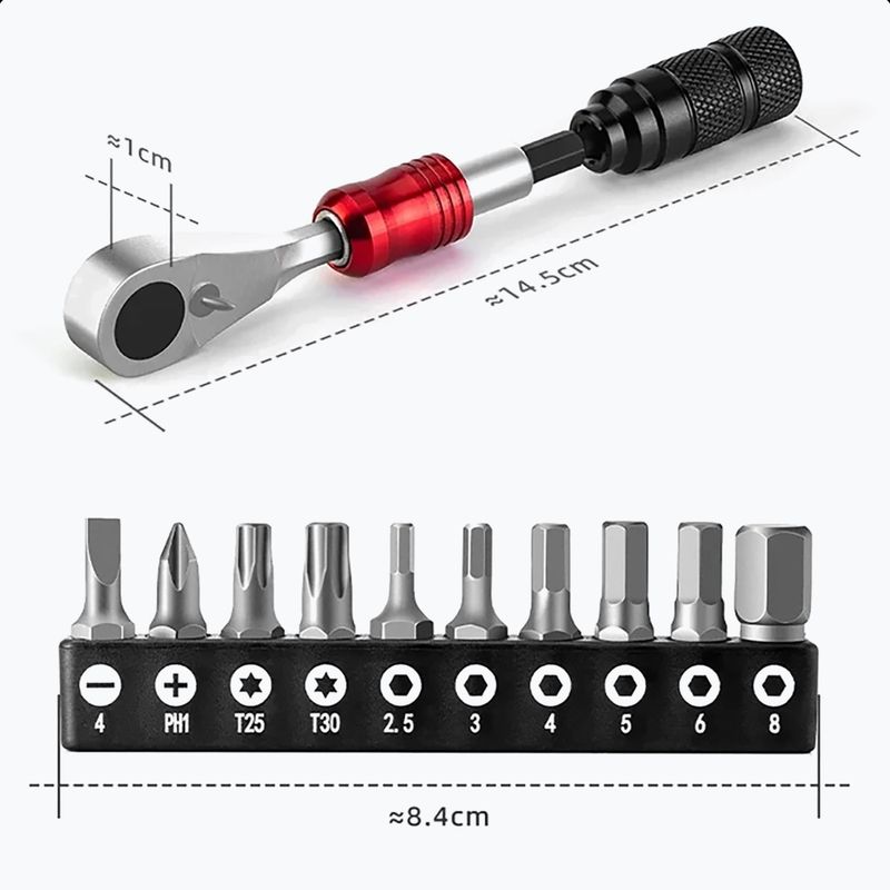 Raktas dviratininkui Rockbros 43210049001 Repair Tool 10in1 11