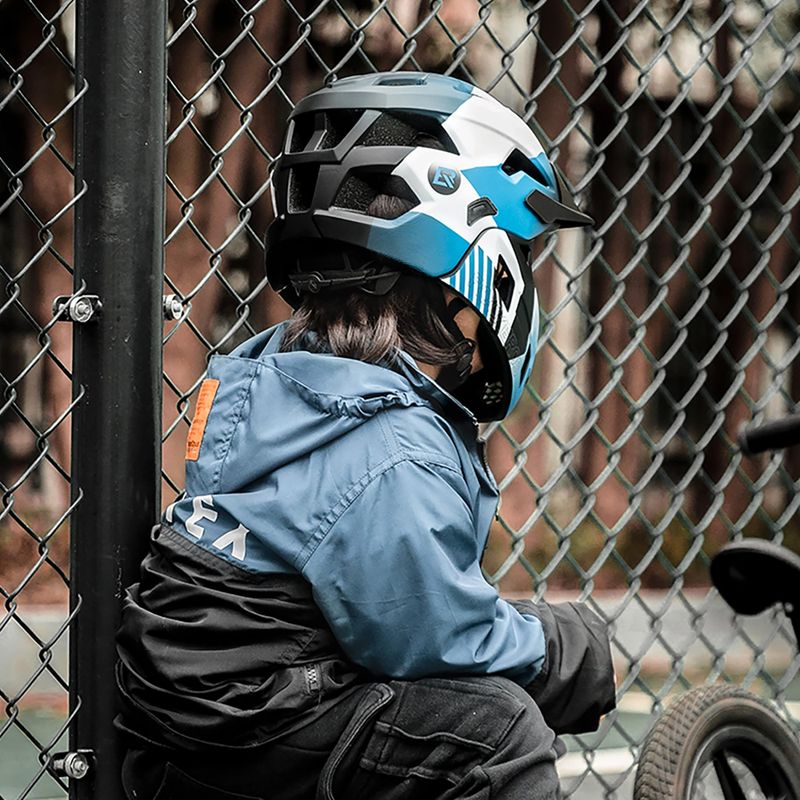 Vaikiškas dviračių šalmas Rockbros 10110061001 Kids Helmet blue/white/black 6