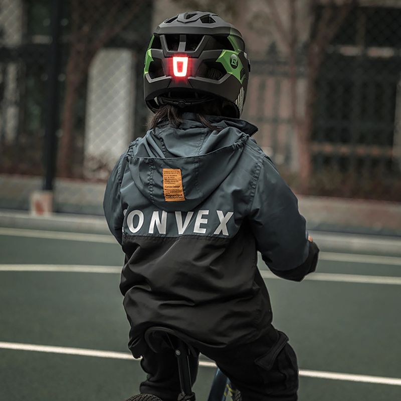 Vaikiškas dviračių šalmas Rockbros 10110061003 Kids Helmet black/ti-green 4