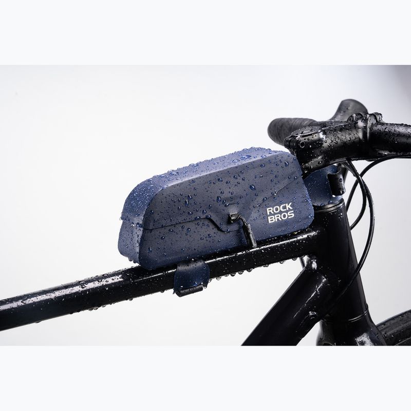 Dviračio rėmo krepšys Rockbros 30120122 Bike Tube Bag Magnetic S 0,6 l blue 2
