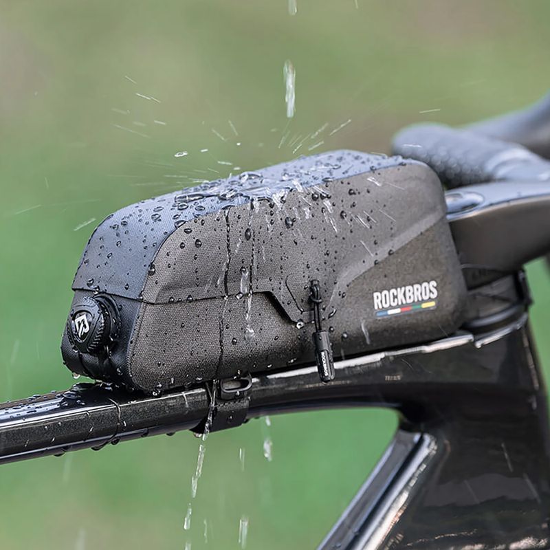 Dviračio rėmo krepšys Rockbros 30120123001 Road to Sky Frame Bag Magnetic S black 5