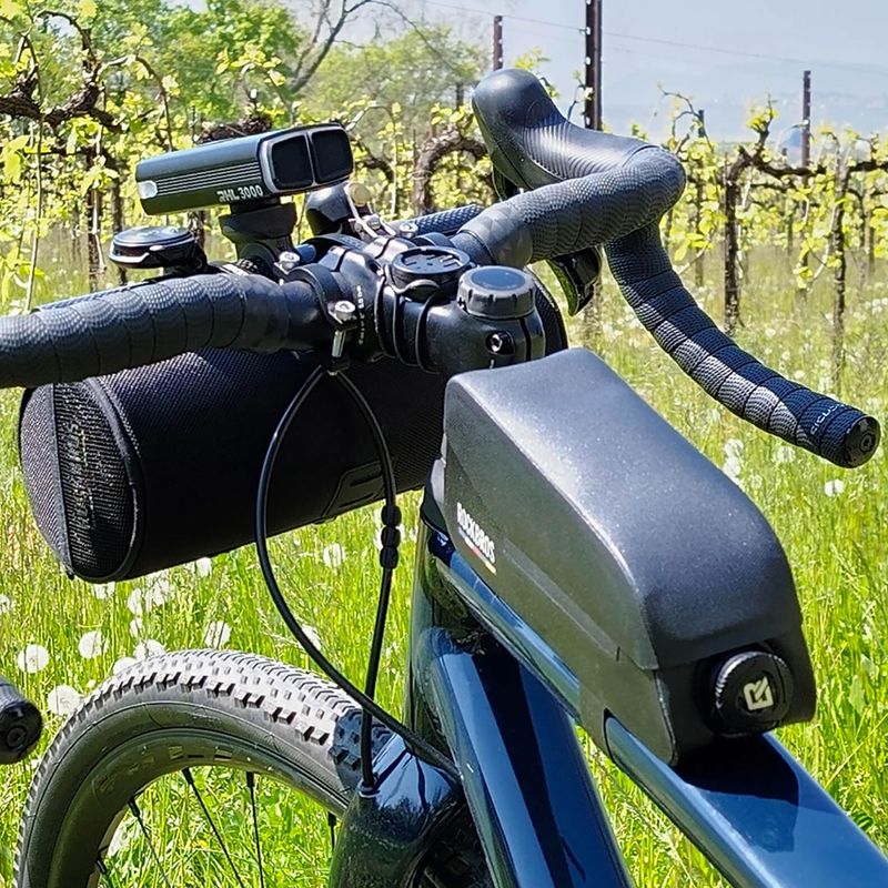 Dviračio rėmo krepšys Rockbros 30120123002 Road to Sky Frame Bag Magnetic L 0,9 l black 5