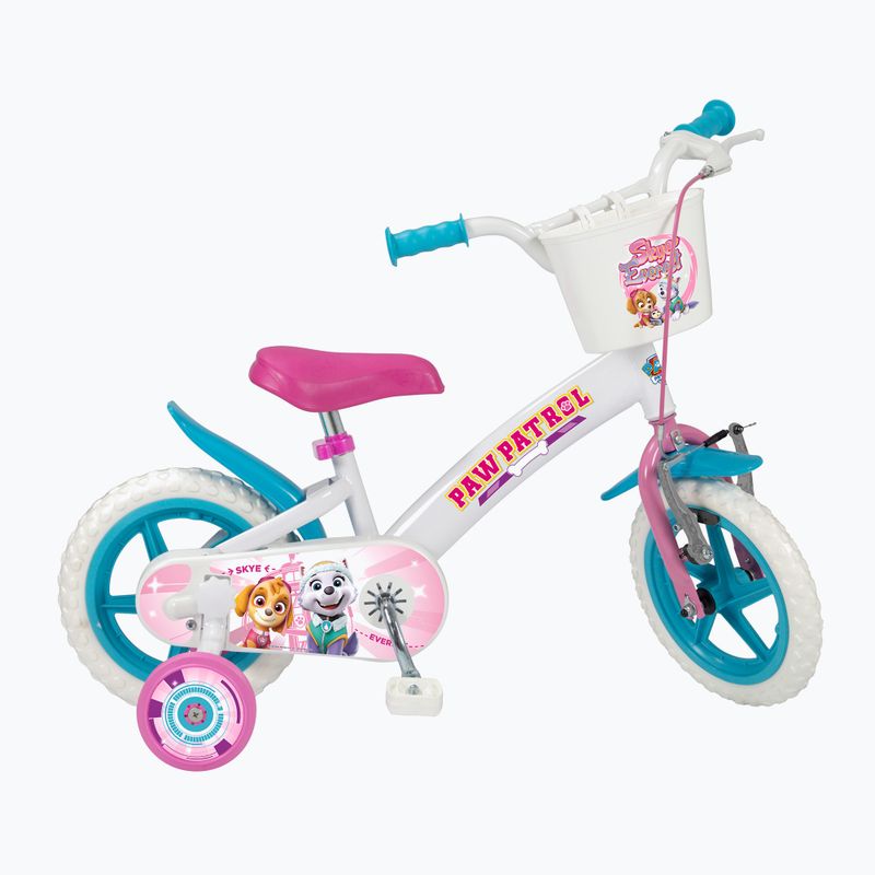 Toimsa 12" "Paw Patrol Girl" vaikiškas dviratis baltas 1181