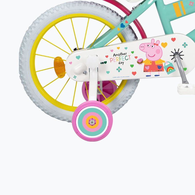 Toimsa vaikiškas 16" Peppa Pig žalias dviratis 1698 5