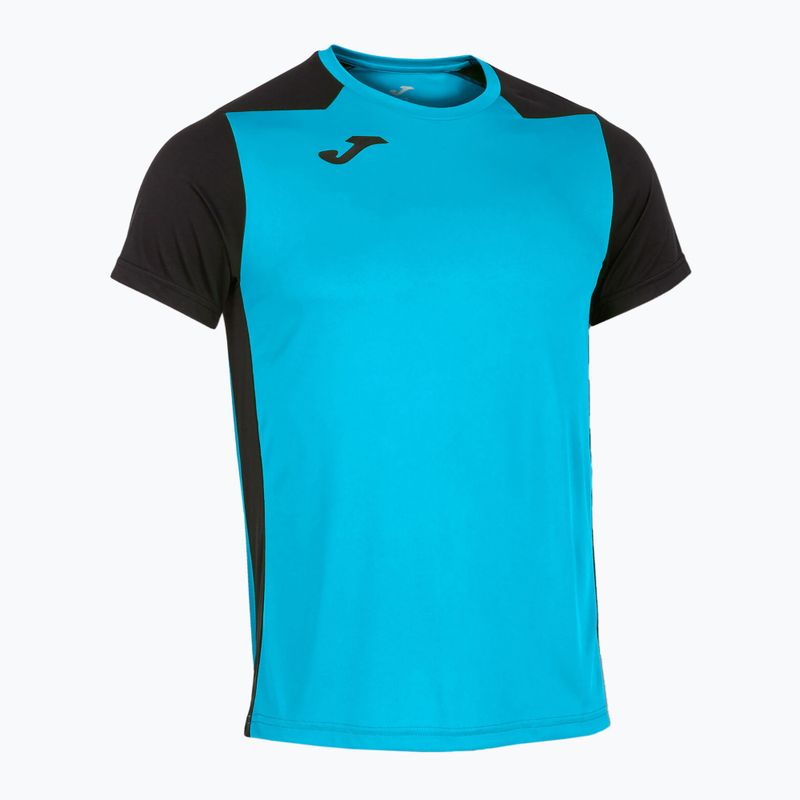 Vyriški bėgimo marškinėliai "Joma Record II fluor" turkio/navy spalvos 9