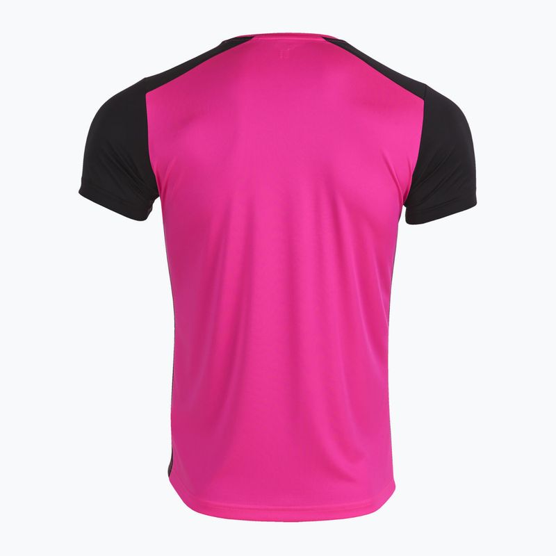 Vyriški bėgimo marškinėliai Joma Record II fluor pink/black 10