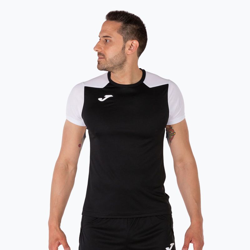 Vyriški bėgimo marškinėliai Joma Record II black/white