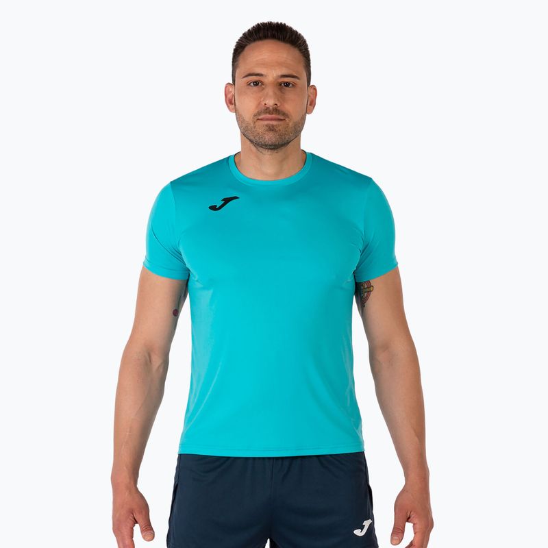 Vyriški bėgimo marškinėliai Joma Record II fluor turquoise