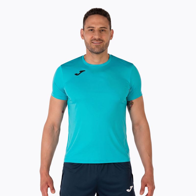 Vyriški bėgimo marškinėliai Joma Record II fluor turquoise 12