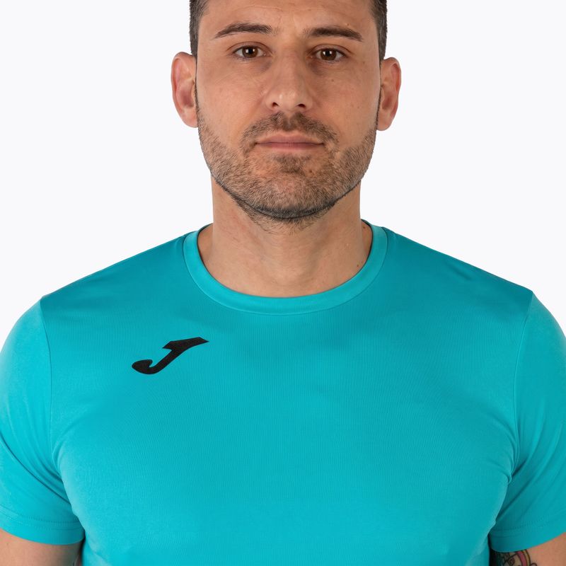 Vyriški bėgimo marškinėliai Joma Record II fluor turquoise 15