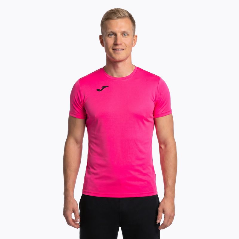 Vyriški bėgimo marškinėliai Joma Record II fluor pink 11