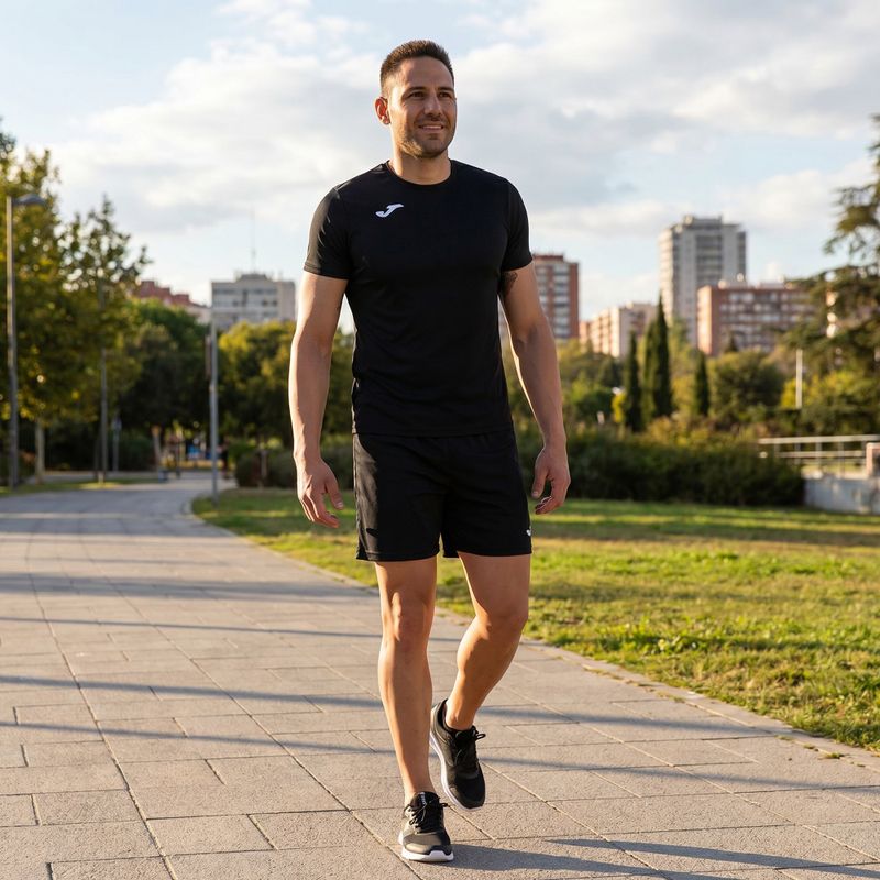 Vyriški bėgimo marškinėliai Joma Record II juodi 102227.100 4