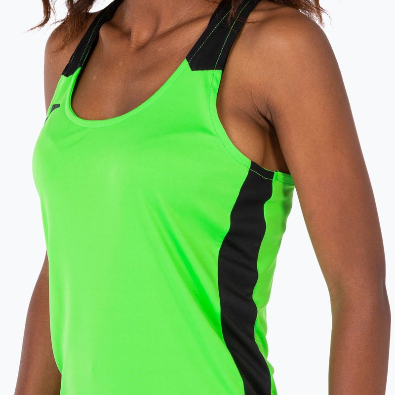 Moteriški bėgimo marškinėliai Joma Record II Tank Top fluor green/black 4