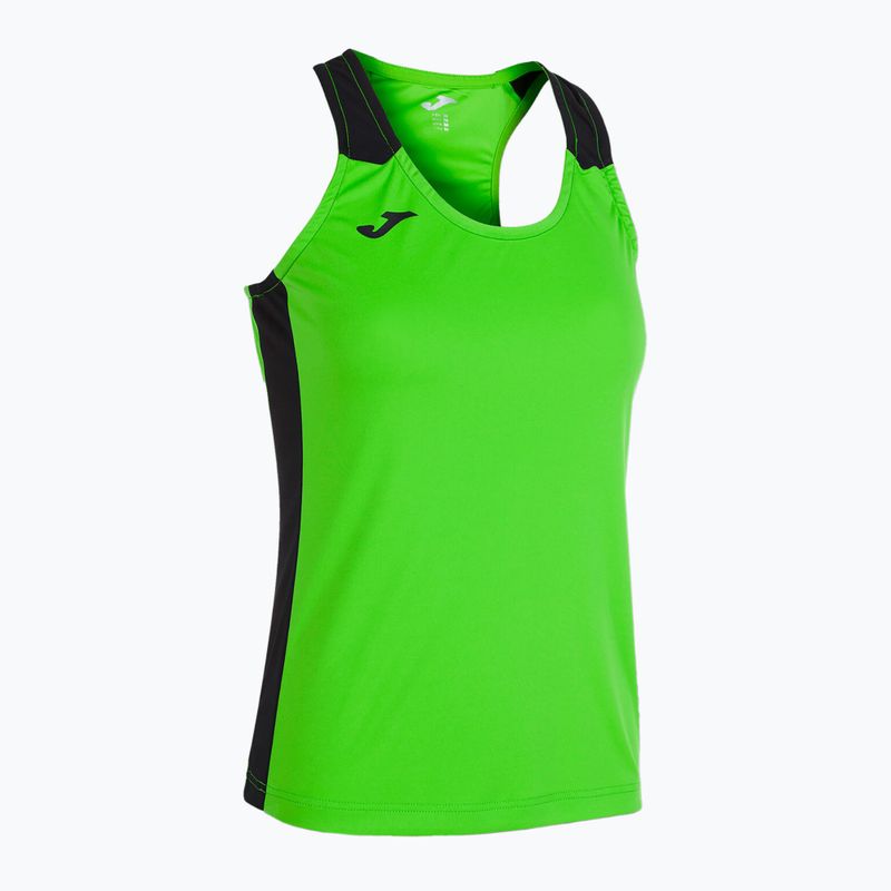 Moteriški bėgimo marškinėliai Joma Record II Tank Top fluor green/black 7