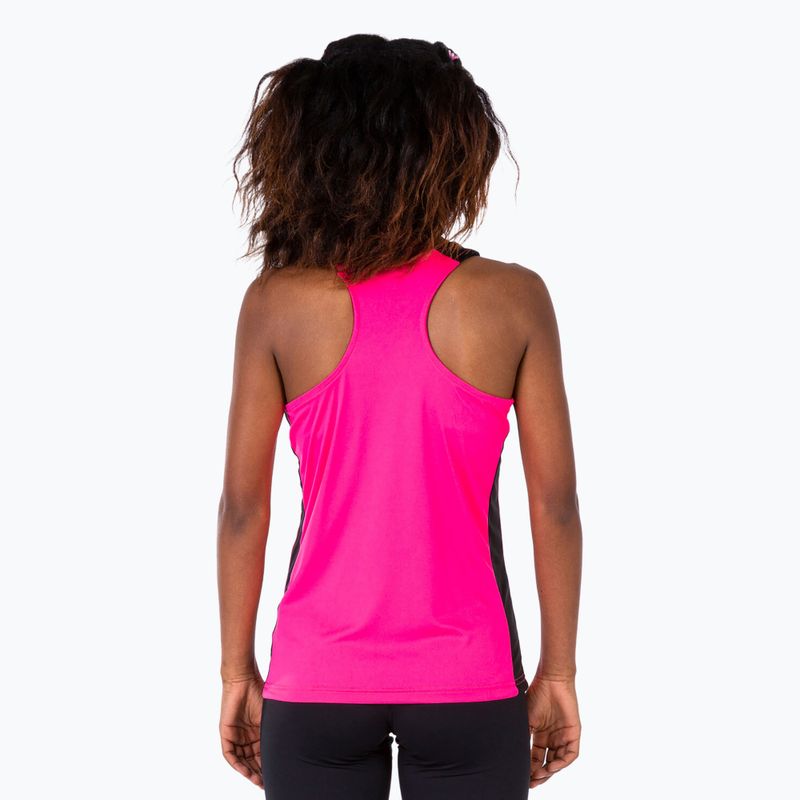 Moteriški bėgimo marškinėliai Joma Record II Tank Top fluor pink/black 4