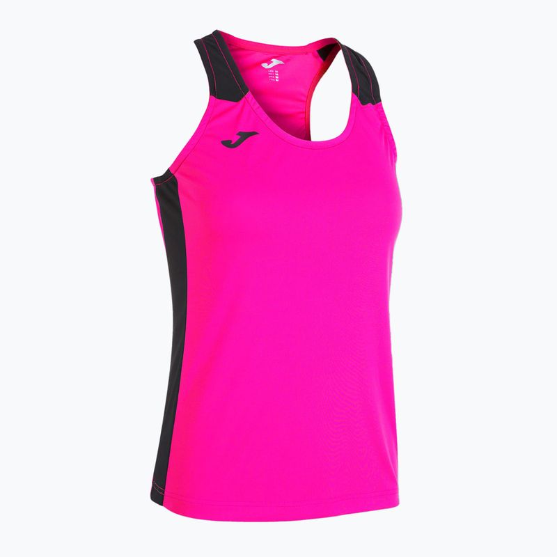 Moteriški bėgimo marškinėliai Joma Record II Tank Top fluor pink/black 6