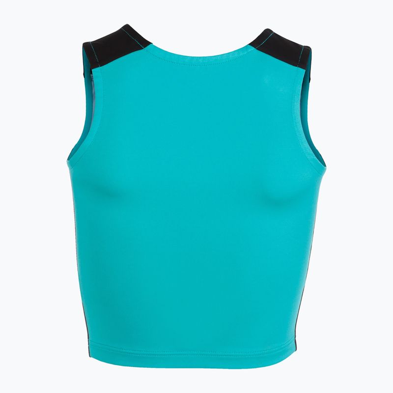Moteriški bėgimo marškinėliai Joma Record II Top turquoise/black 3