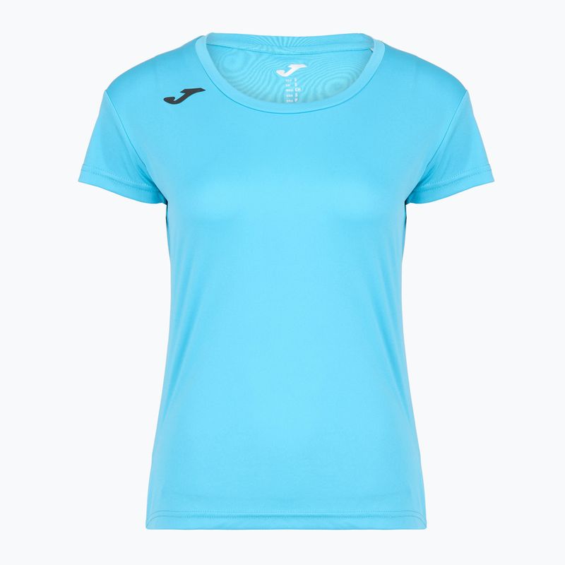 Moteriški bėgimo marškinėliai Joma Record II fluor turquoise 4