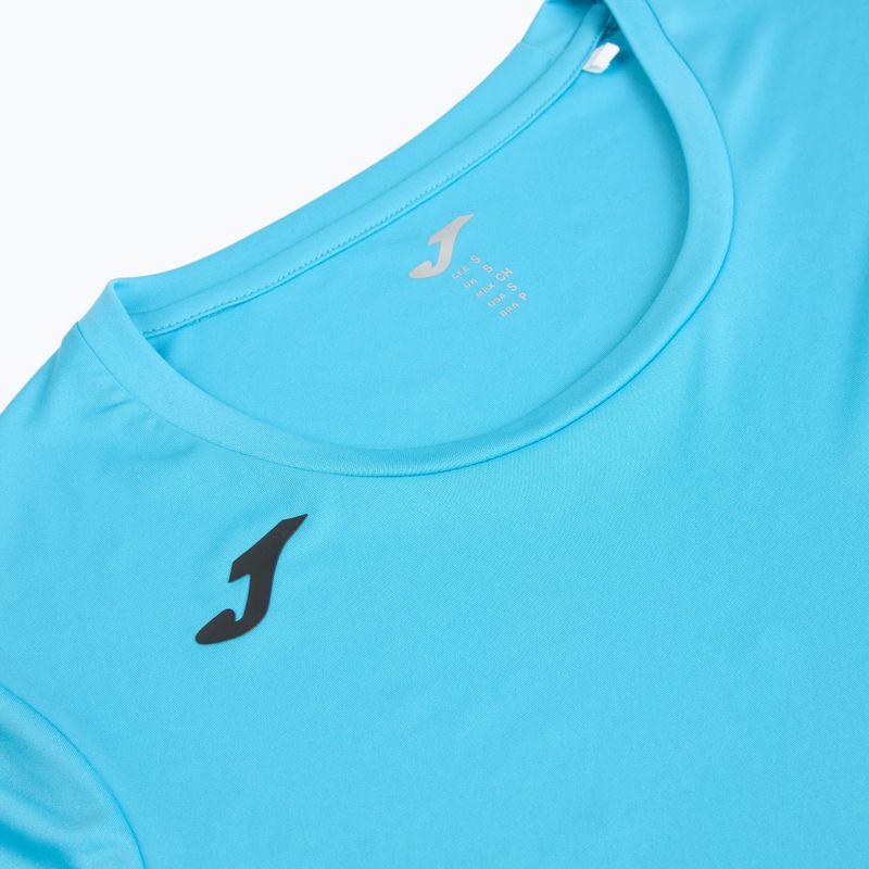 Moteriški bėgimo marškinėliai Joma Record II fluor turquoise 6