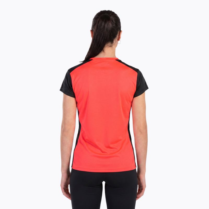 Moteriški bėgimo marškinėliai Joma Record II fluor coral/black 17