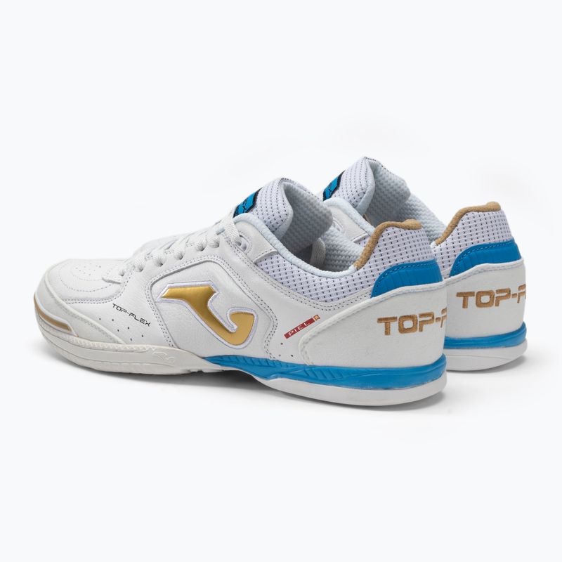 Futbolo bateliai Joma Top Flex IN balti/auksiniai 3