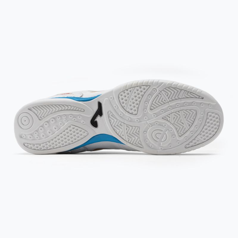 Futbolo bateliai Joma Top Flex IN balti/auksiniai 4