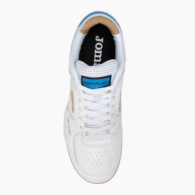 Futbolo bateliai Joma Top Flex IN balti/auksiniai 6